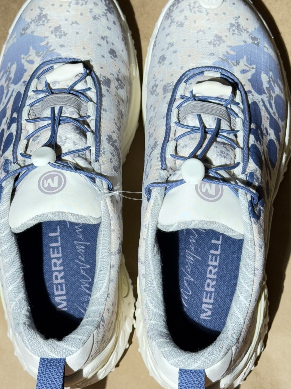 FP Movement by Free People Cream and Blue Floral Sneakers - Picture 13 of 16